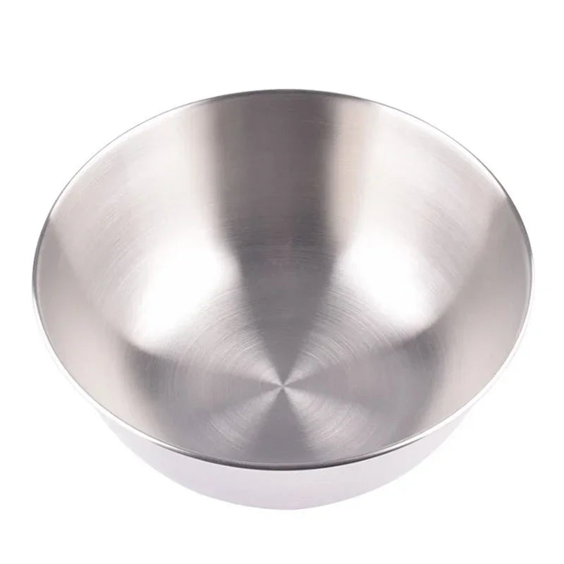 304 Stainless Steel Mixing Bowl Kitchen Anti-scalding Cooking Salad Bowls Set Egg Food Egg Mixer Bowl Baking Tools Tableware