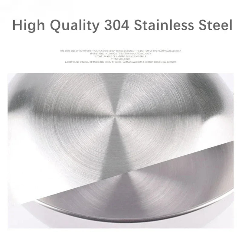 304 Stainless Steel Mixing Bowl Kitchen Anti-scalding Cooking Salad Bowls Set Egg Food Egg Mixer Bowl Baking Tools Tableware