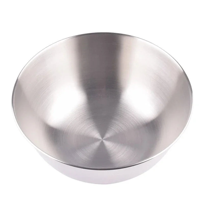 304 Stainless Steel Mixing Bowl Kitchen Anti-scalding Cooking Salad Bowls Set Egg Food Egg Mixer Bowl Baking Tools Tableware