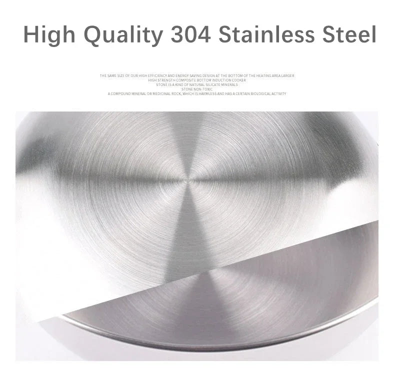 304 Stainless Steel Mixing Bowl Kitchen Anti-scalding Cooking Salad Bowls Set Egg Food Egg Mixer Bowl Baking Tools Tableware